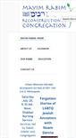 Mobile Screenshot of mayimrabim.org