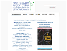 Tablet Screenshot of mayimrabim.org